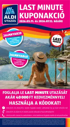 Aldi - Aldi Utazás katalógus megtekintése, amely érvényes 2026.07.02.-től
