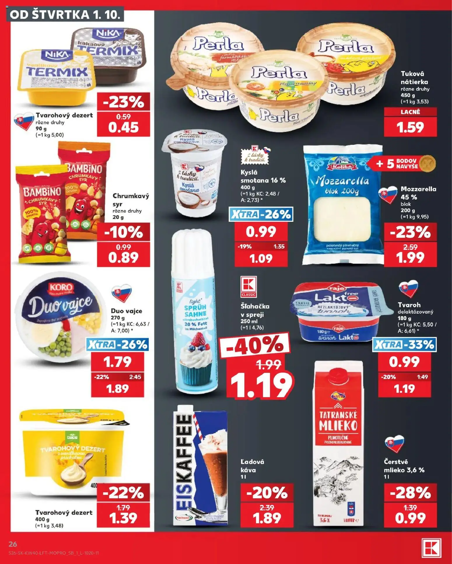 Náhľad Kaufland letáku platného od 01.10.2026