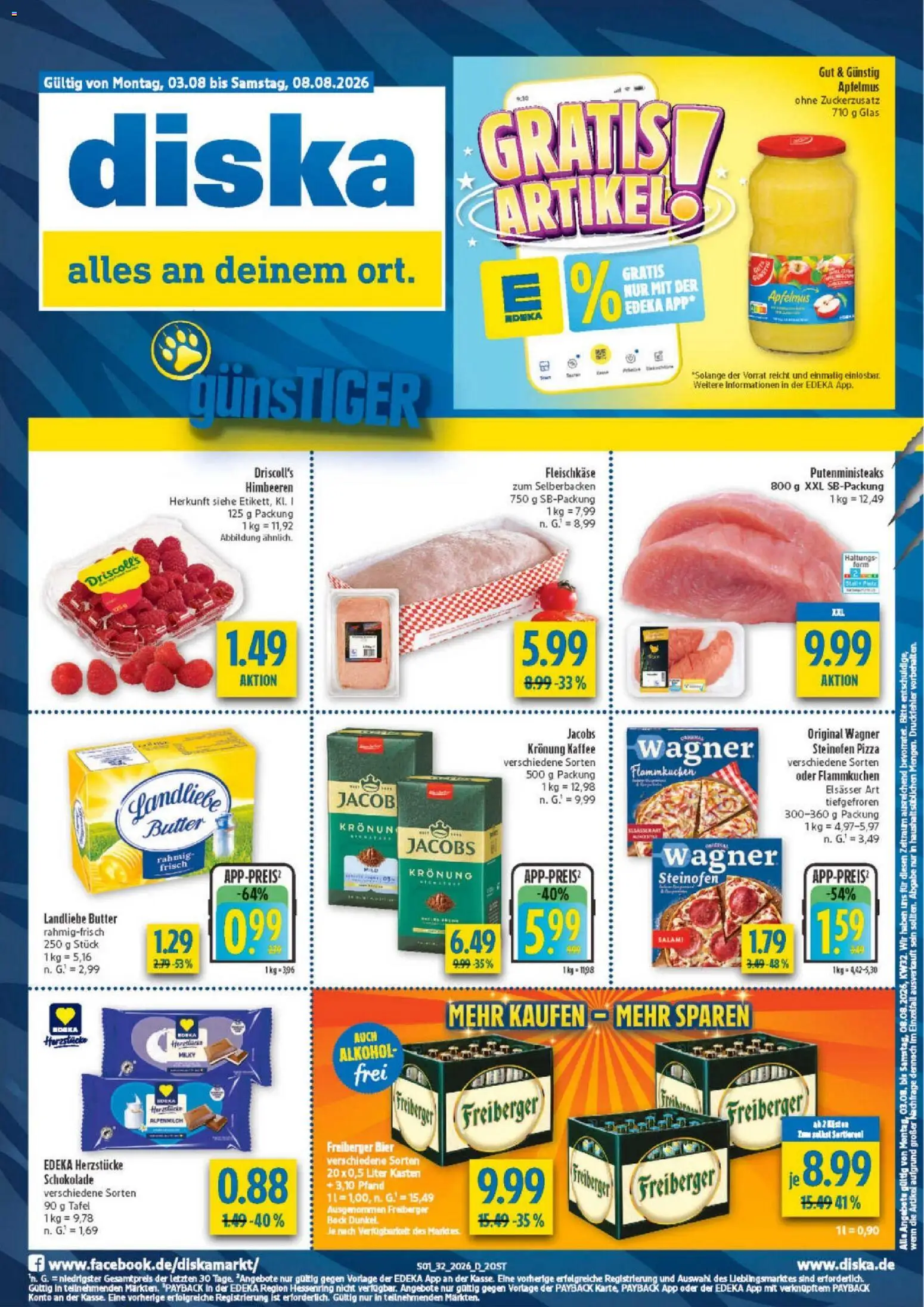 Vorschau von dem Prospekt des Geschäftes Diska, gültig ab dem 03.08.2026