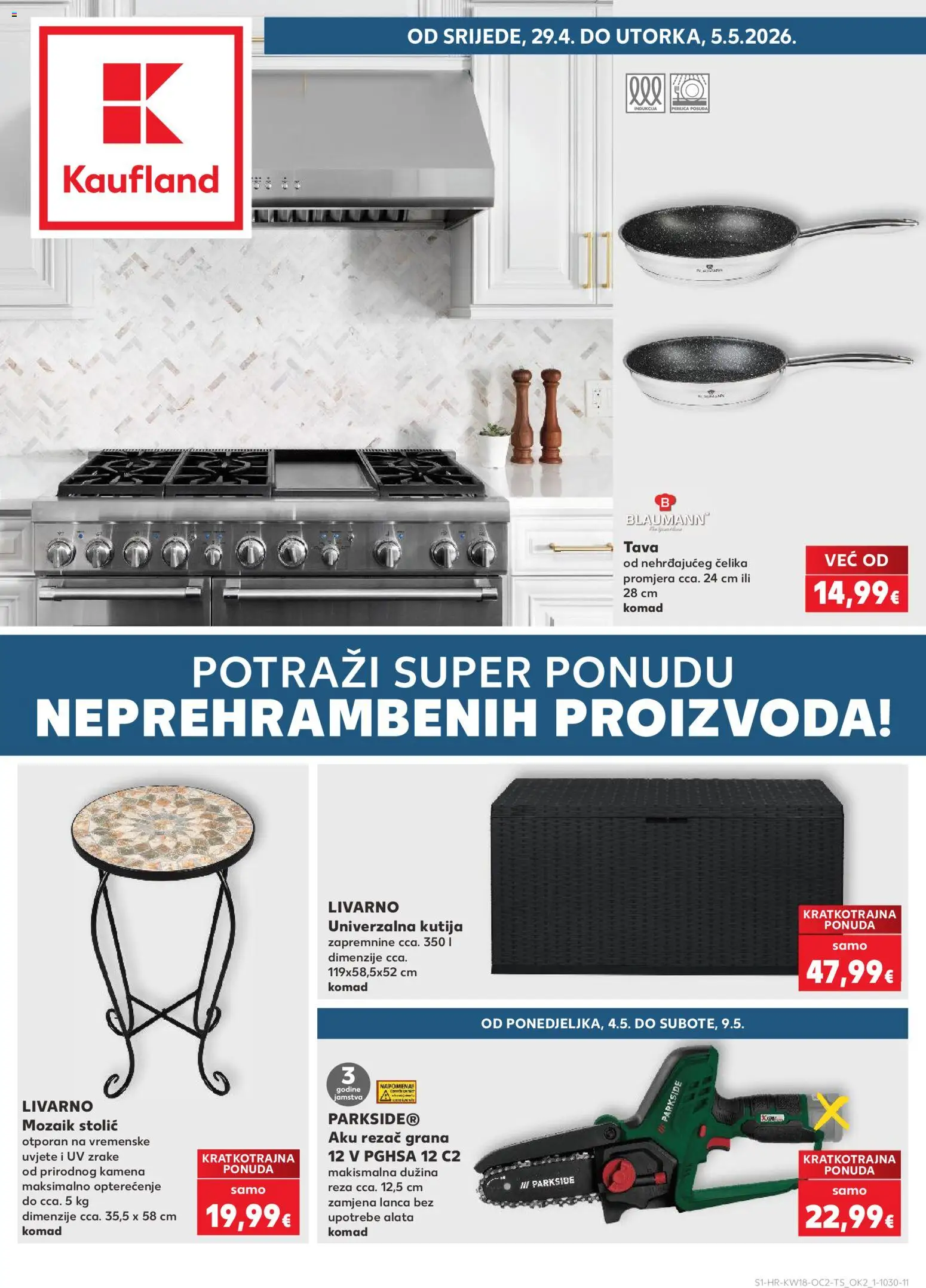Pregled letka Rijeka Zamet trgovine Kaufland vrijedi od 29.04.2026