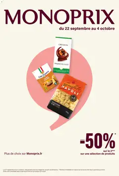 Prévisualisation de Monoprix catalogue du magasin Monoprix formulaire valide 22/09/2026