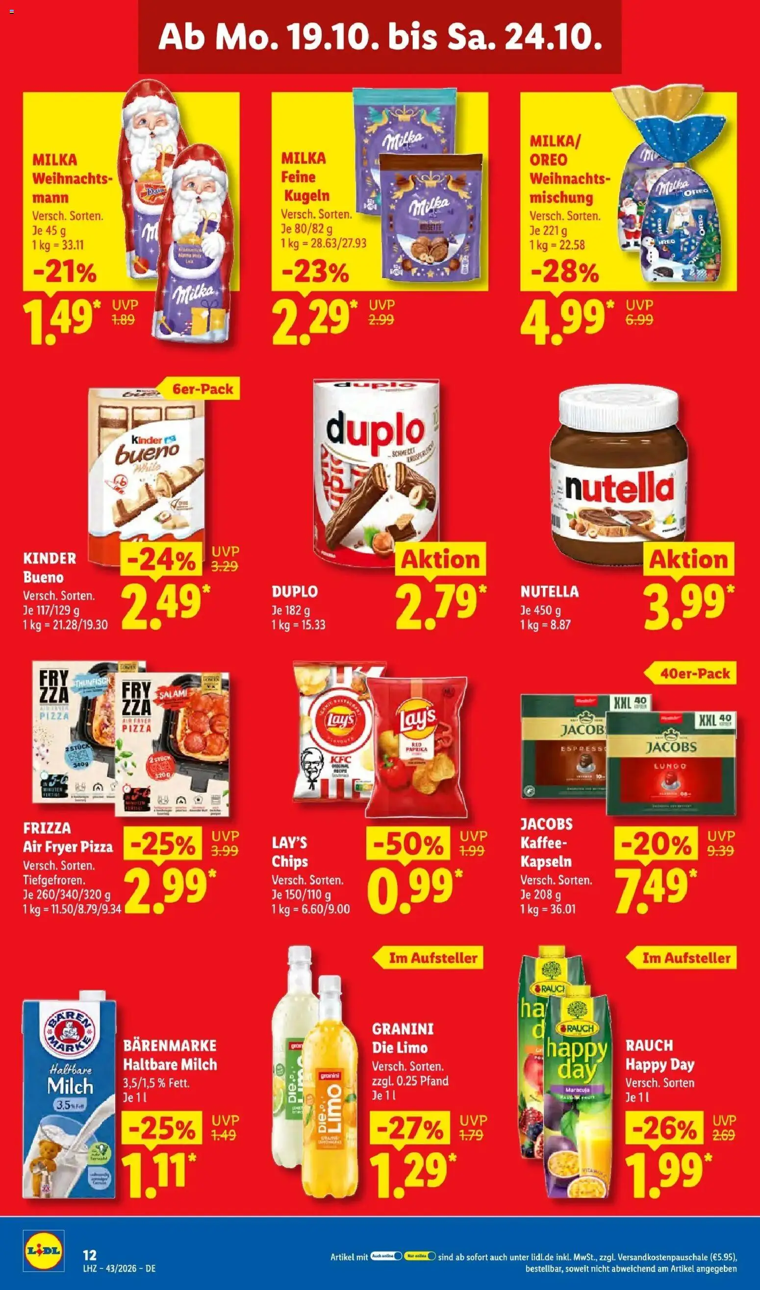 Vorschau von dem Prospekt des Geschäftes Lidl, gültig ab dem 19.10.2026
