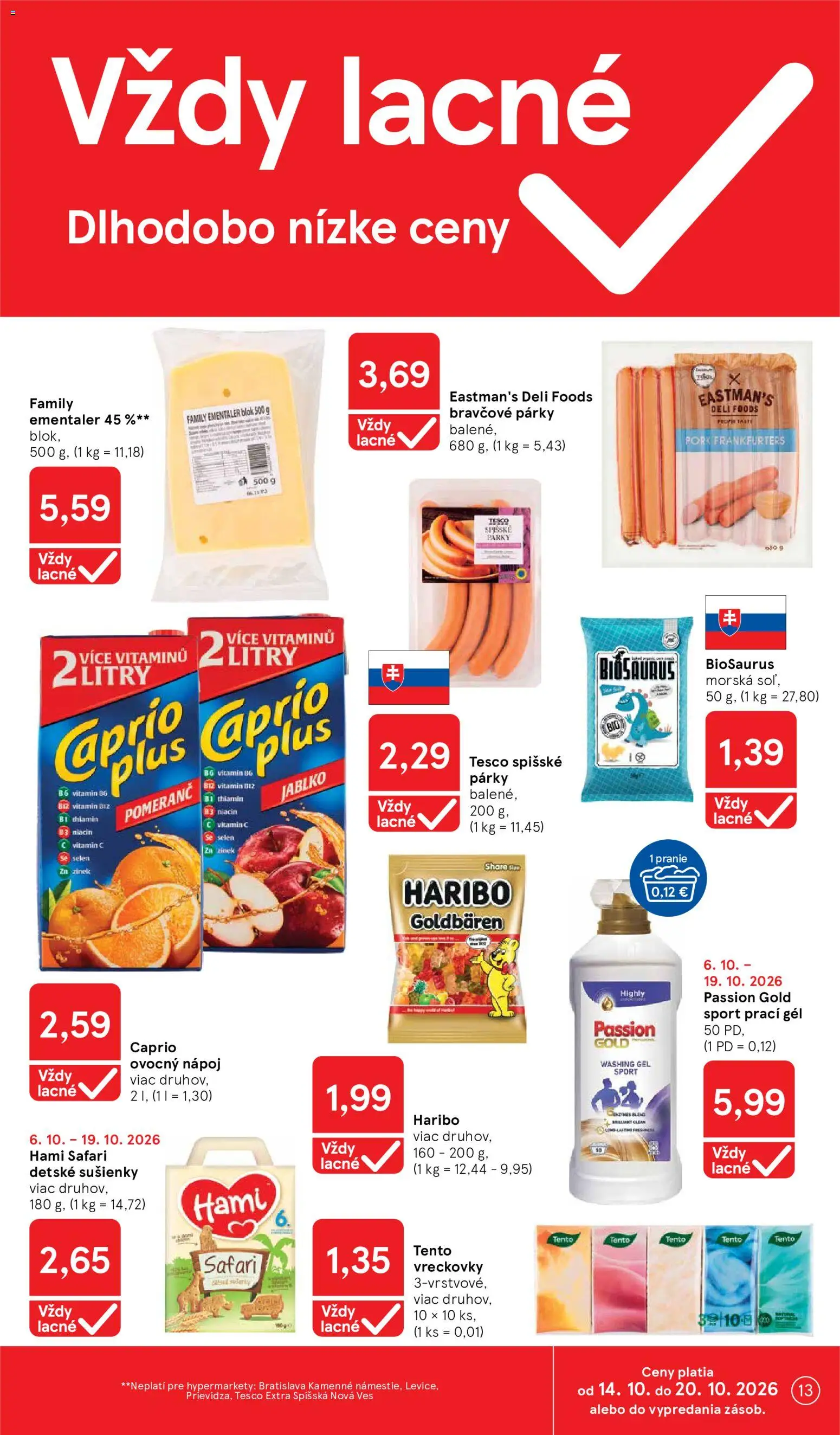 Náhľad Tesco letáku platného od 14.10.2026