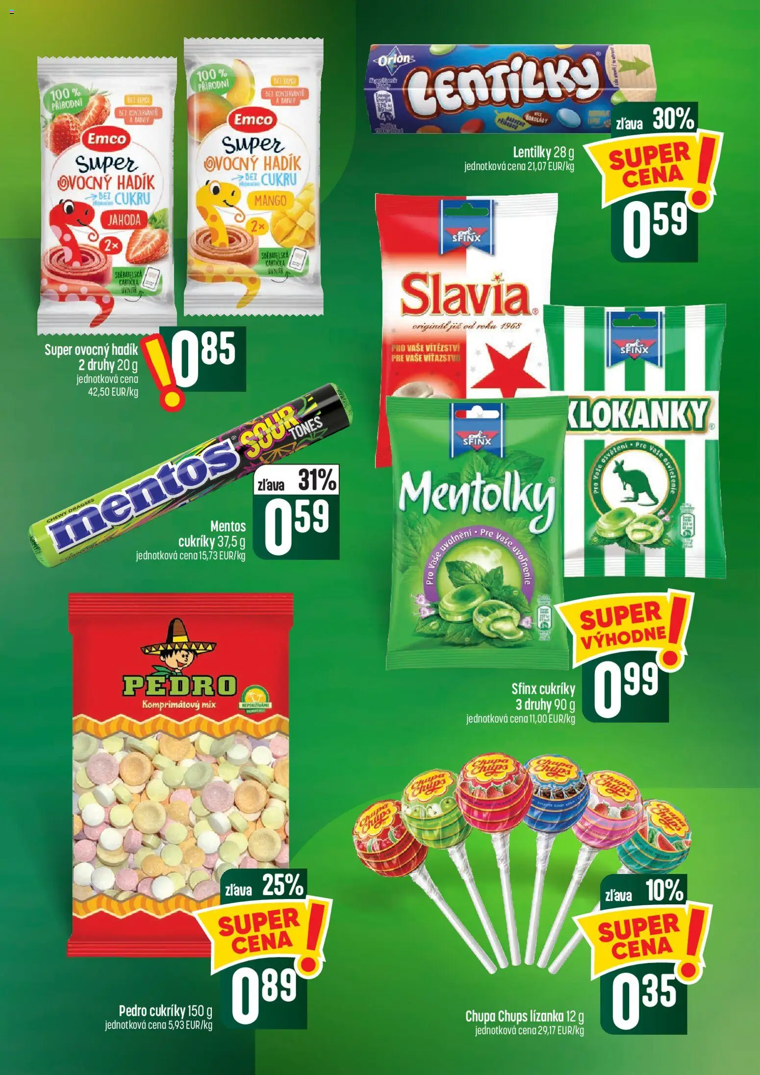 Náhľad COOP Jednota letáku platného od 01.10.2026 - Mango, Cukríky
