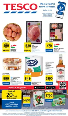 Tesco - Tesco aktuális akciós újság megtekintése, amely érvényes 2026.06.04.-től