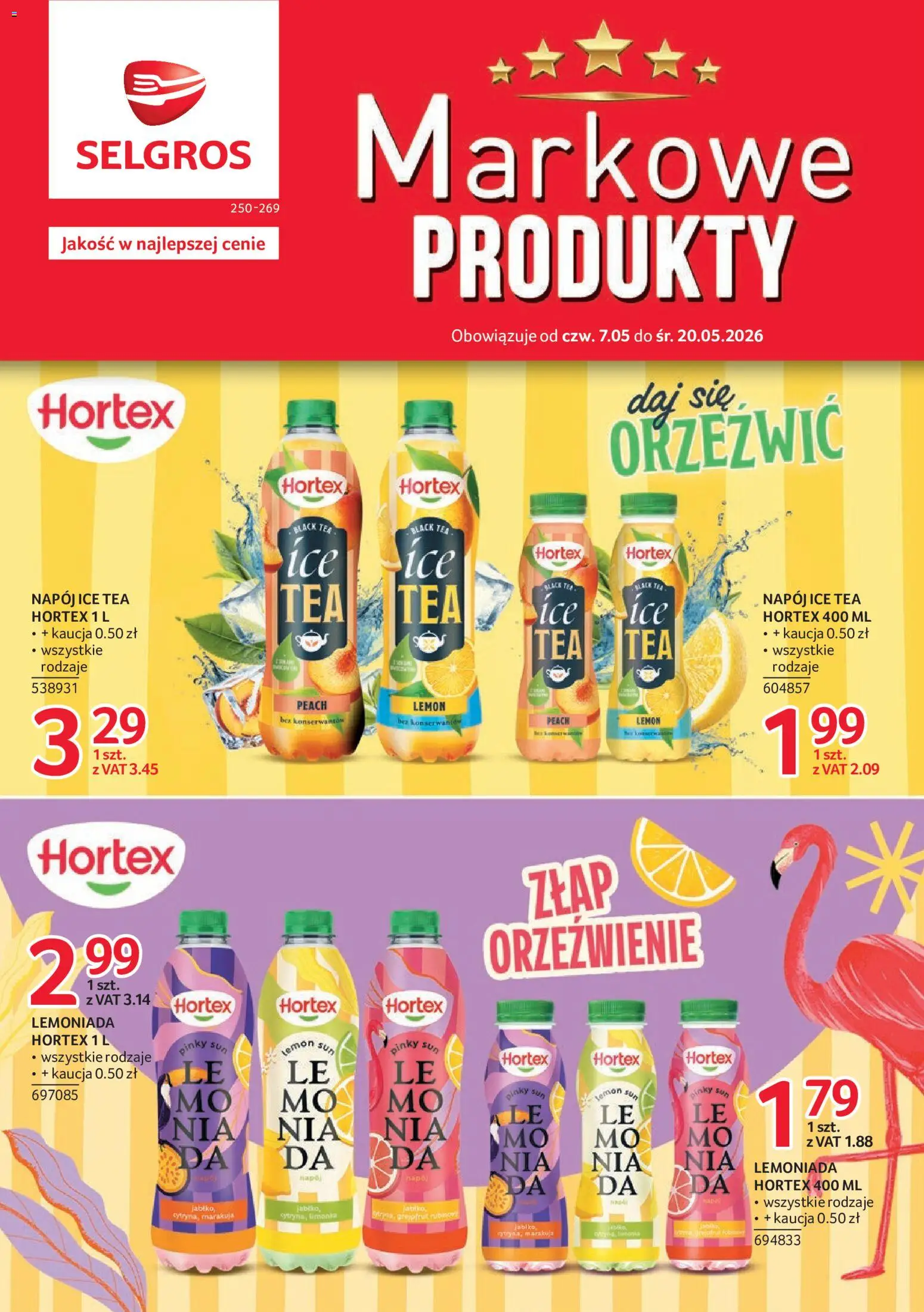 Pogląd gazetki "Selgros cash&carry gazetka - Markowe produkty" ze sklepu Selgros cash&carry ważnej od 07.05.2026