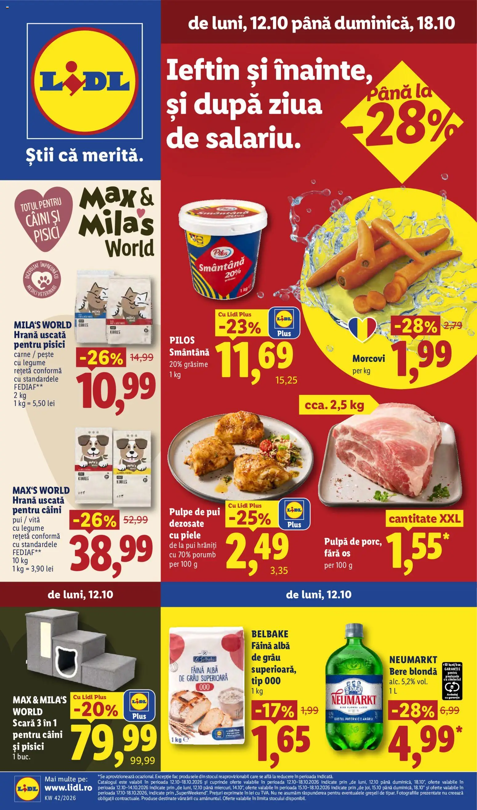 Previzualizarea de cataloage: Lidl Lidl Catalog valabil de la 12.10.2026 - Bere, Legume, Plus, Vită, Scară, Alba, Tip, Morcovi