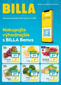 Náhľad Billa letáku platného od 28.10.2026