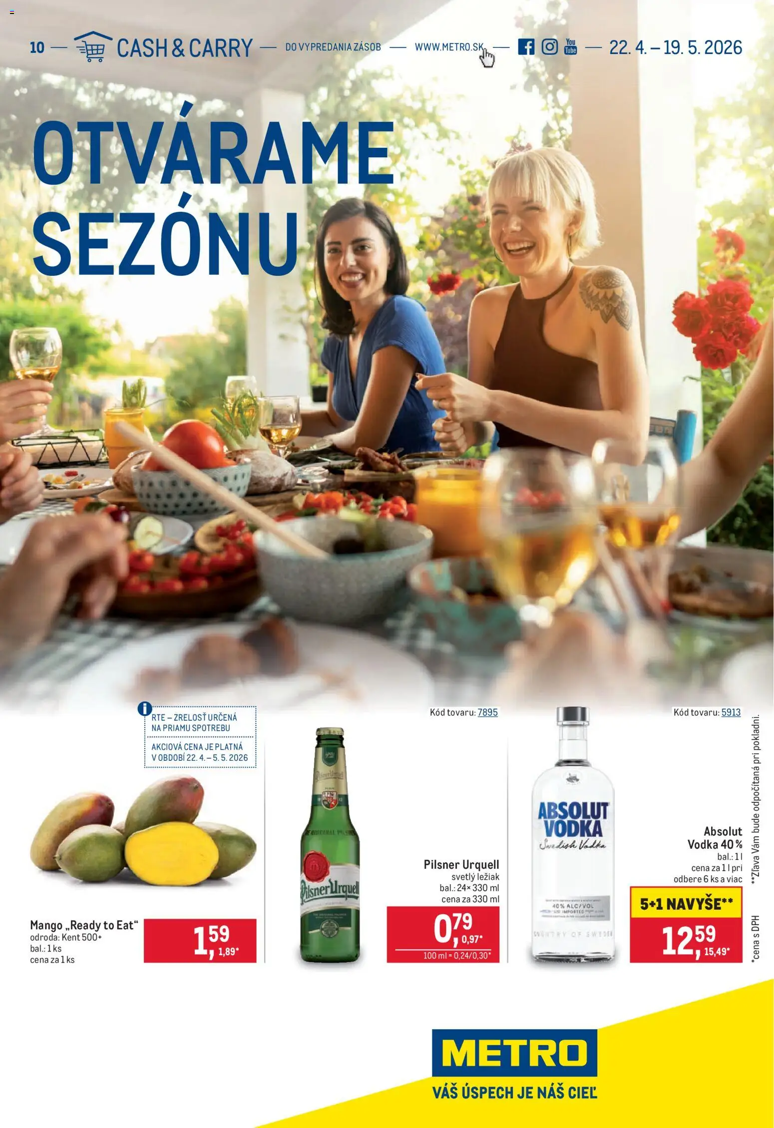 Náhľad Metro letáku platného od 22.04.2026