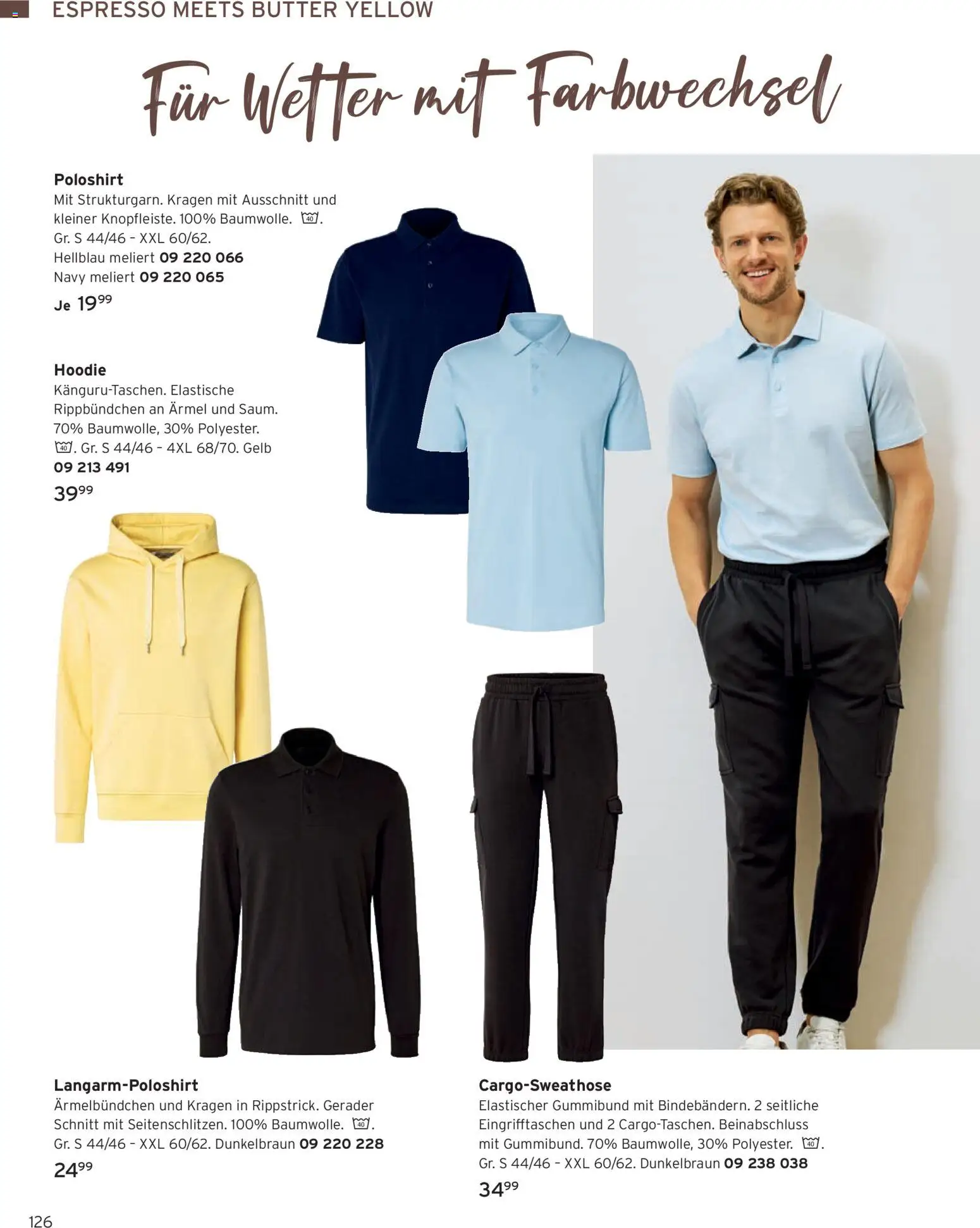 Vorschau von dem Prospekt des Geschäftes Tchibo, gültig ab dem 01.09.2026 - Butter, Hoodie, Poloshirt