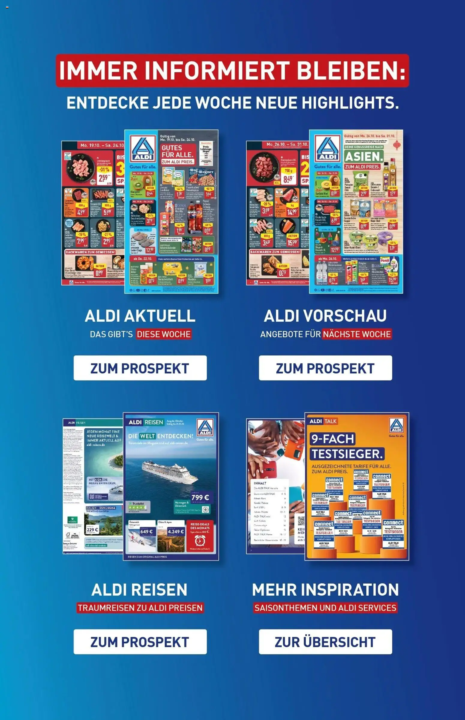 Vorschau von dem Prospekt des Geschäftes Aldi, gültig ab dem 26.10.2026