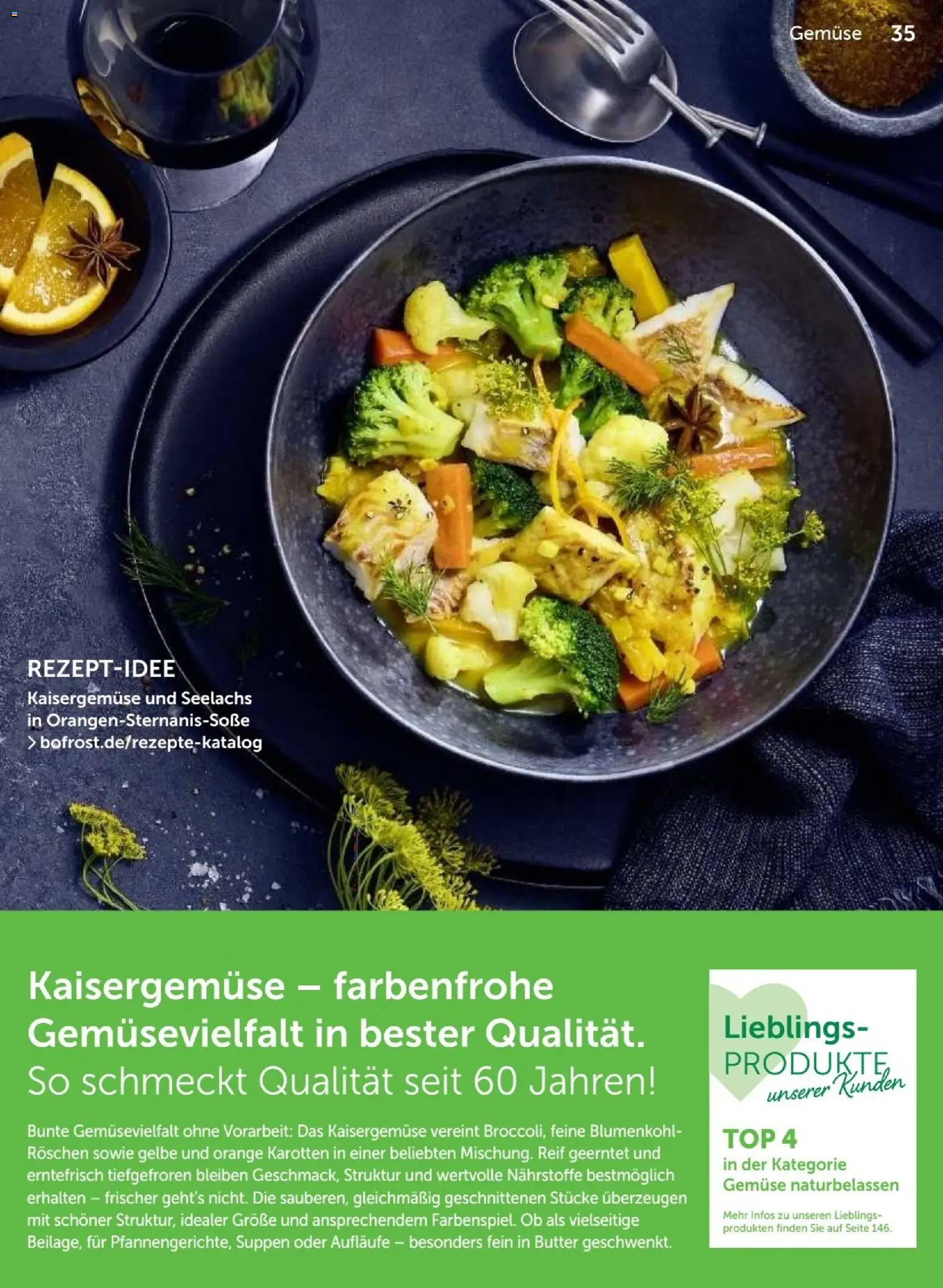 Vorschau von dem Prospekt des Geschäftes Bofrost, gültig ab dem 07.09.2026 - Butter, Gemüse, Blumenkohl, Top