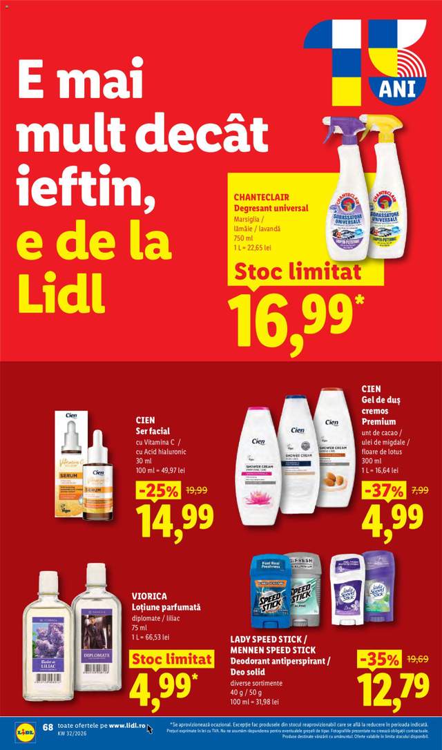 Noul catalog Lidl de la 03.08.
