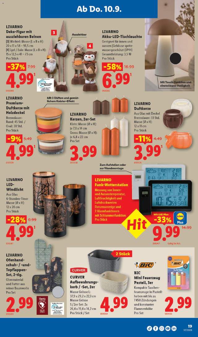 Neue Lidl Aktionen ab 10.09.