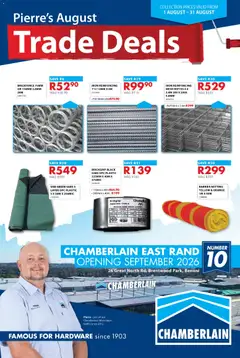 Preview of Chamberlain flyer valid from 01/08/2026