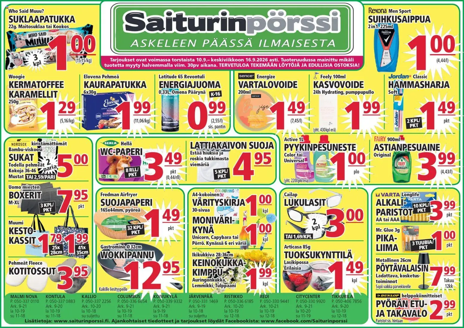Kaupan Saiturinpörssi Saiturinpörssi tarjoukset esikatselu, voimassa 10/09/2026
