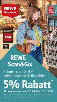 Vorschau von dem Prospekt des Geschäftes Rewe, gültig ab dem 26.10.2026
