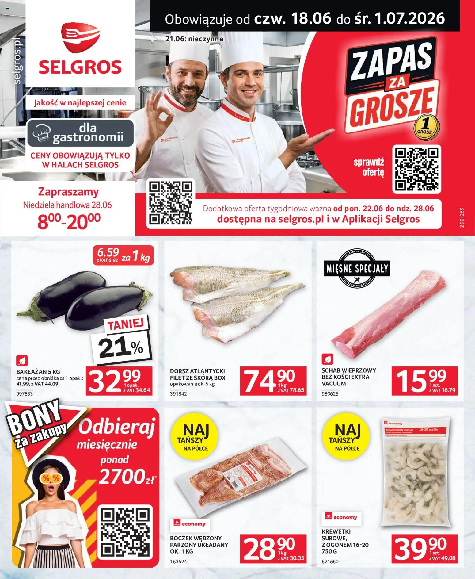 Pogląd gazetki "Selgros cash&carry gazetka - Oferta dla gastronomii" ze sklepu Selgros cash&carry ważnej od 18.06.2026