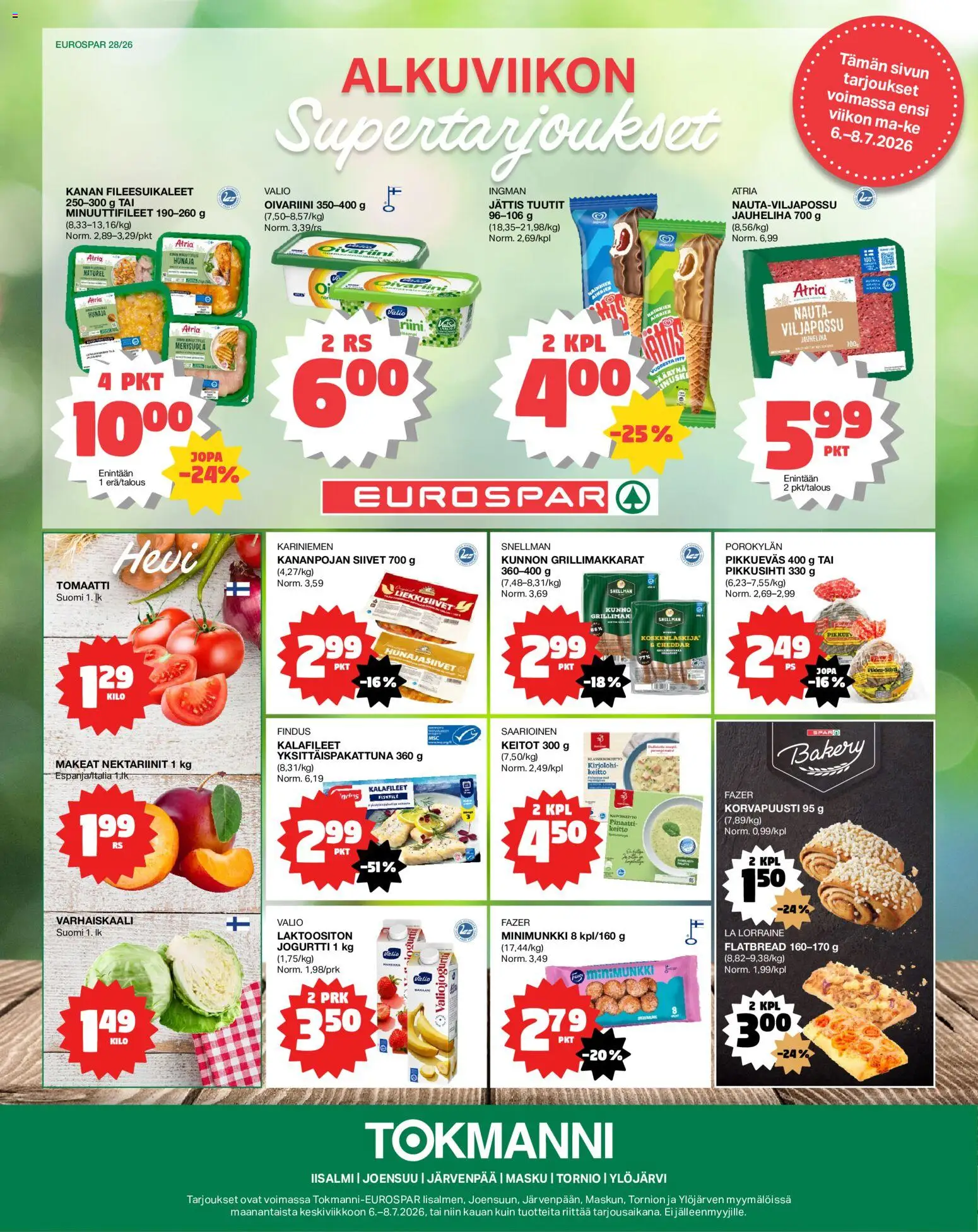 Kaupan Tokmanni Tokmanni - EUROSPAR esikatselu, voimassa 06/07/2026