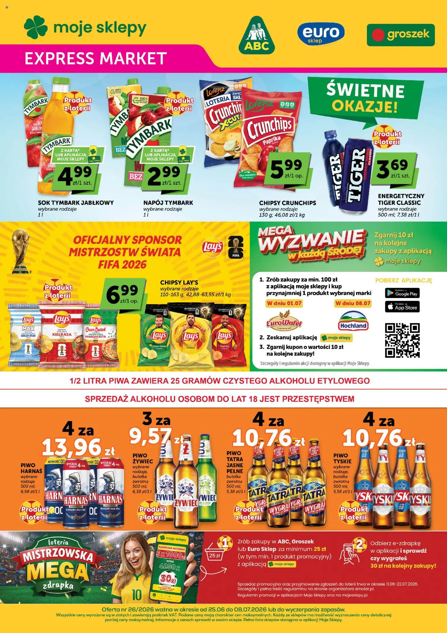 Pogląd gazetki "Groszek gazetka - Expressmarket" ze sklepu Groszek ważnej od 25.06.2026