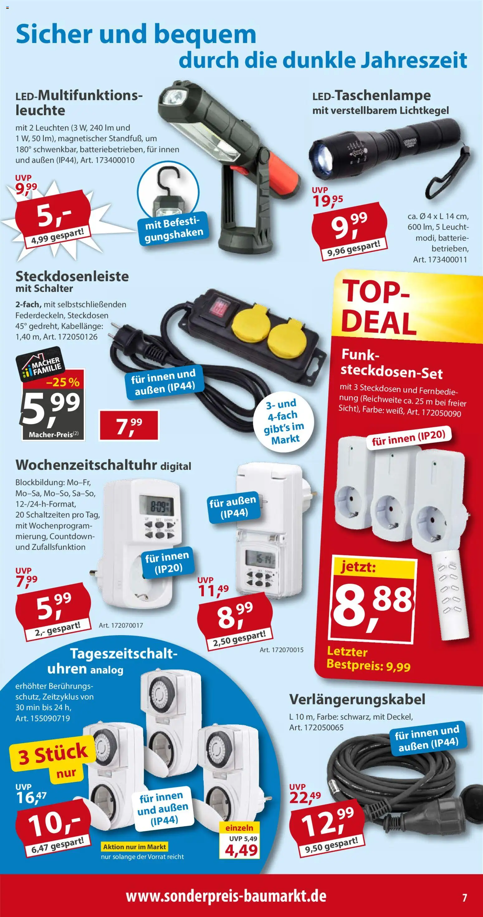Vorschau von dem Prospekt des Geschäftes Sonderpreis Baumarkt, gültig ab dem 31.10.2026 - Batterie, Top