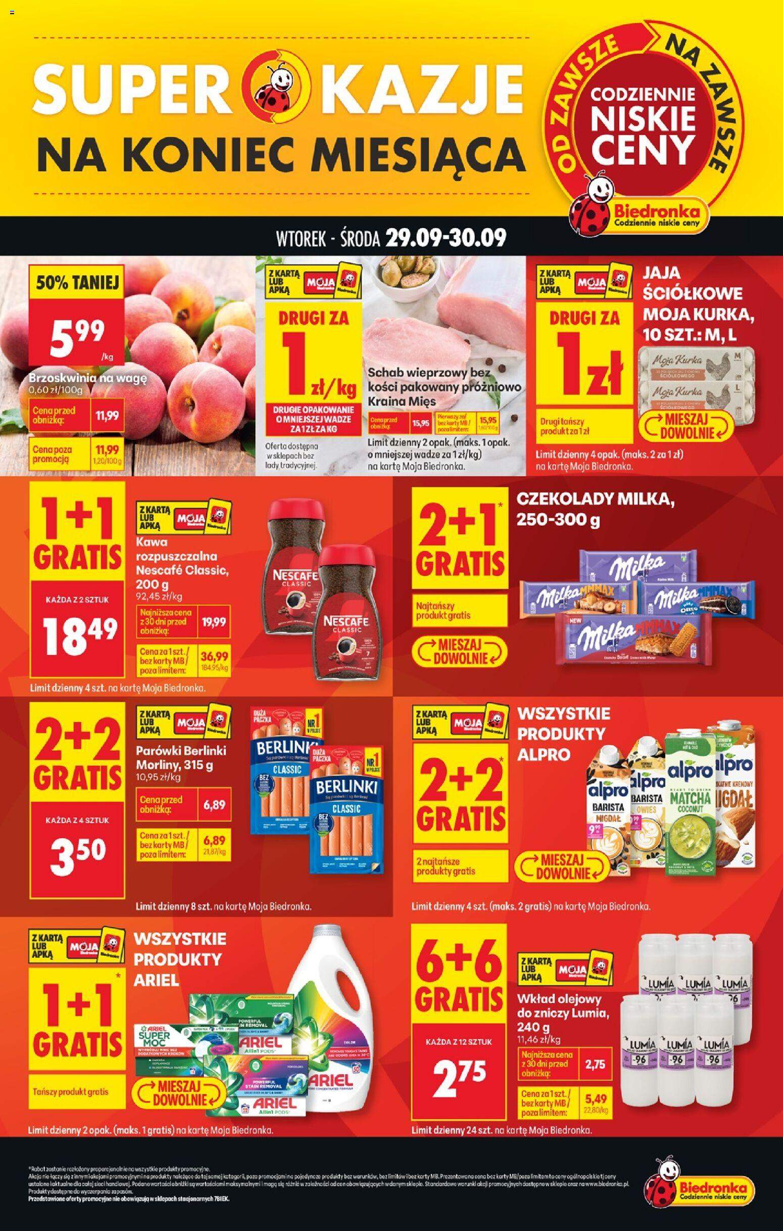 Nowa gazetka Biedronka 29.09.
