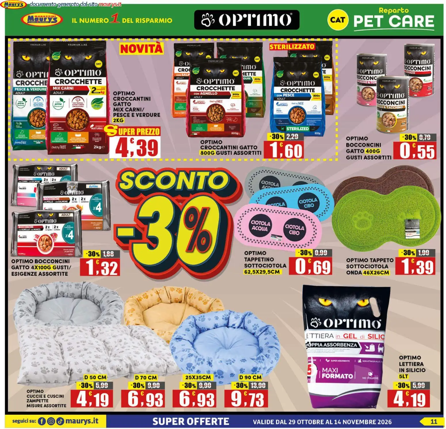 Anteprima dell'opuscolo Maury's volantino dal negozio Maury's valido da 29/10/2026