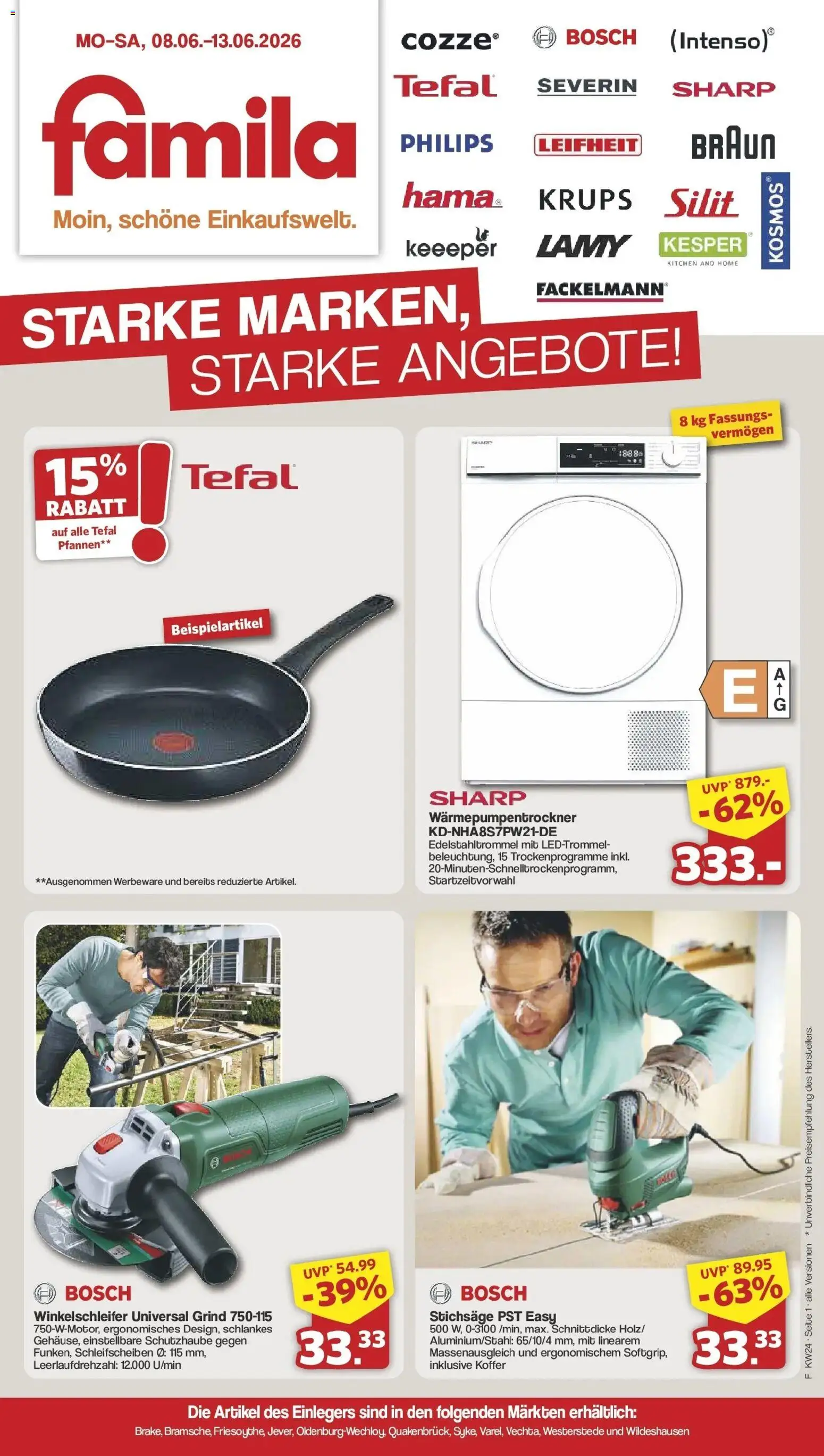 Vorschau von dem Prospekt des Geschäftes Famila Nordwest, gültig ab dem 08.06.2026