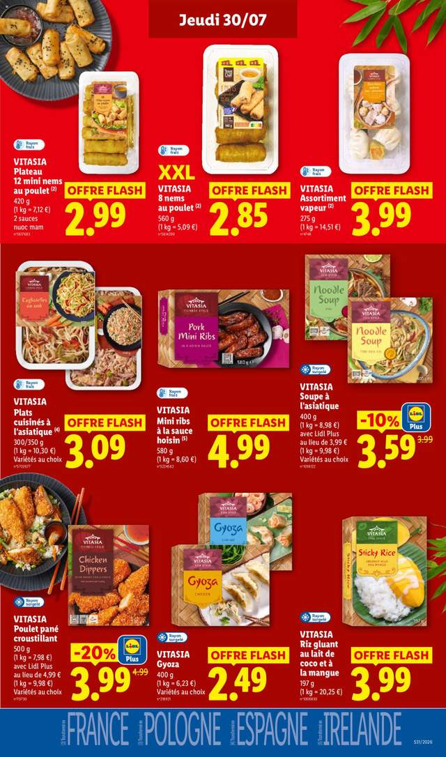 Nouveau catalogue Lidl à partir du 30/07