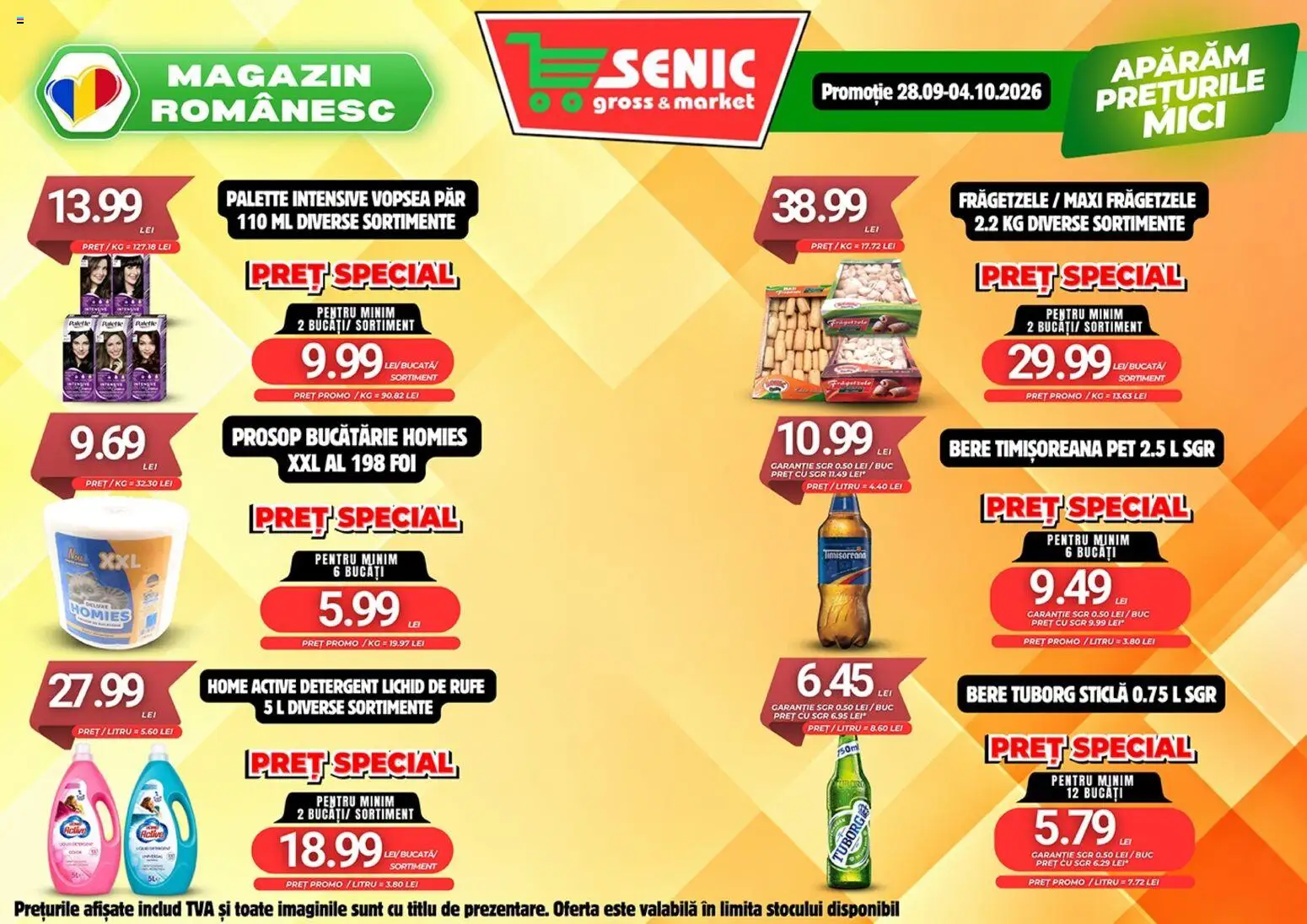 Previzualizarea de cataloage: Senic Senic Catalog valabil de la 01.10.2026 - Mici, Bere, Bucătărie, Vopsea, Detergent, Active