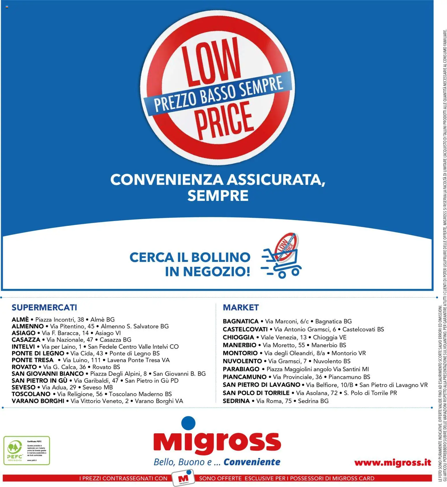 Anteprima dell'opuscolo Migross volantino dal negozio Migross valido da 22/10/2026 - Polo, Basso