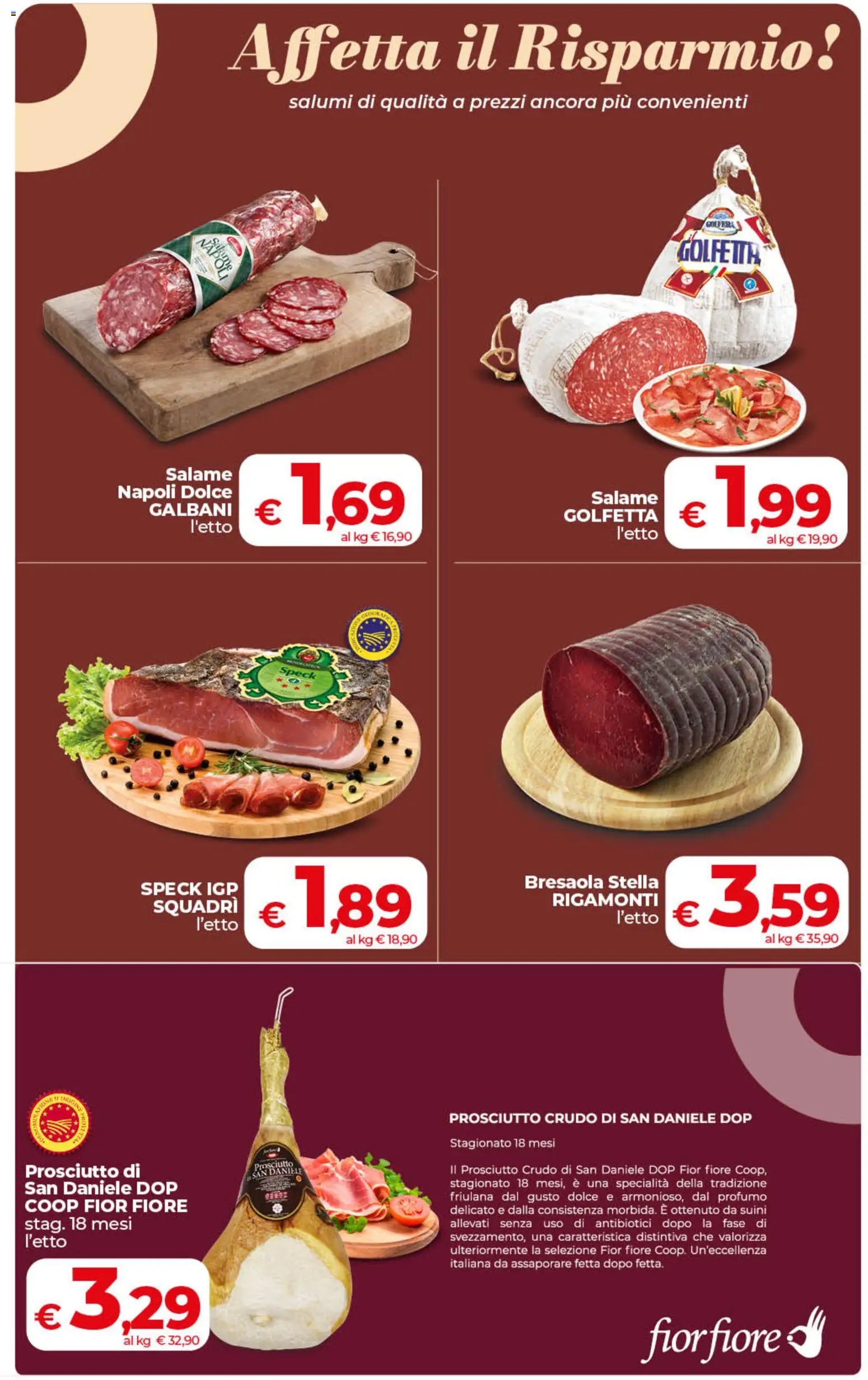 Anteprima dell'opuscolo COOP volantino Sicilia dal negozio COOP valido da 01/09/2026 - Bresaola, Profumo, Speck, Prosciutto Crudo, Prosciutto, Salame, Specialità