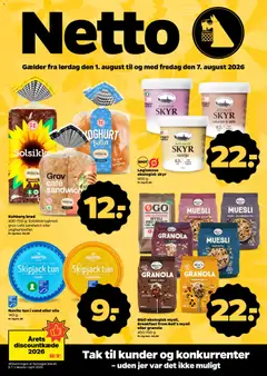 Eksempel på tilbudsavis Netto - Tilbudsavis uge 32 fra butik Netto gyldig fra 01/08/2026