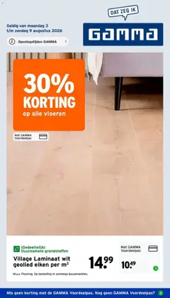 Voorbeeld van GAMMA folder van winkel GAMMA geldig vanaf 03-08-2026