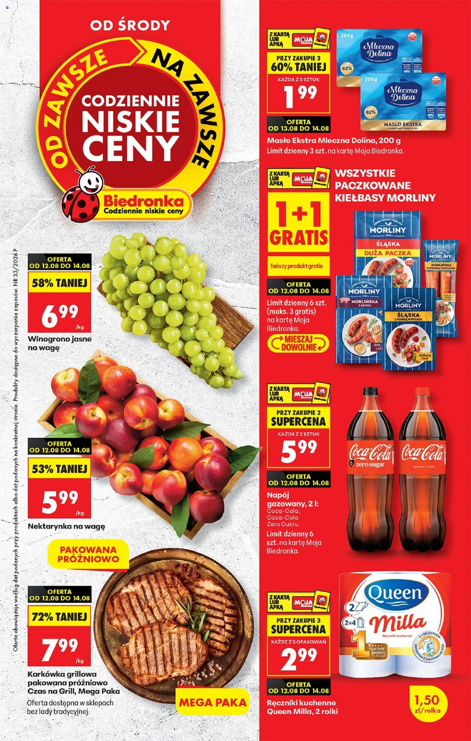 Pogląd gazetki "Biedronka gazetka od środy" ze sklepu Biedronka ważnej od 12.08.2026