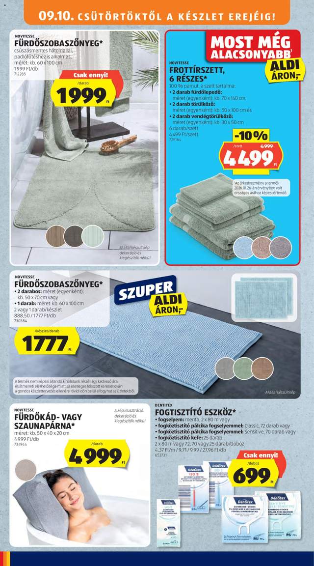 Új Aldi akciós újság 09.10.