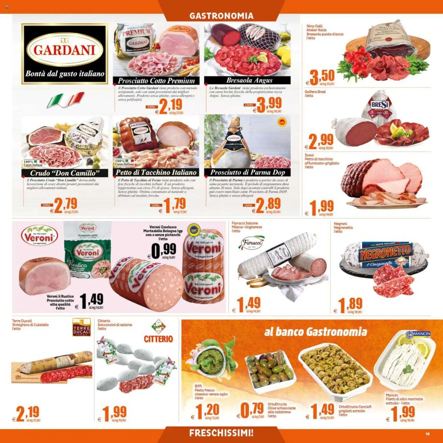 Anteprima dell'opuscolo Elite Supermercati volantino dal negozio Elite Supermercati valido da 04/09/2026 - Forno, Carciofi, Tacchino, Prosciutto, Prosciutto Cotto, Suino, Olive, Alici