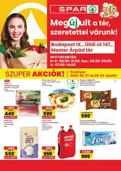Spar - Spar Bp IX Üllői út szórólap megtekintése, amely érvényes 2026.08.27.-től