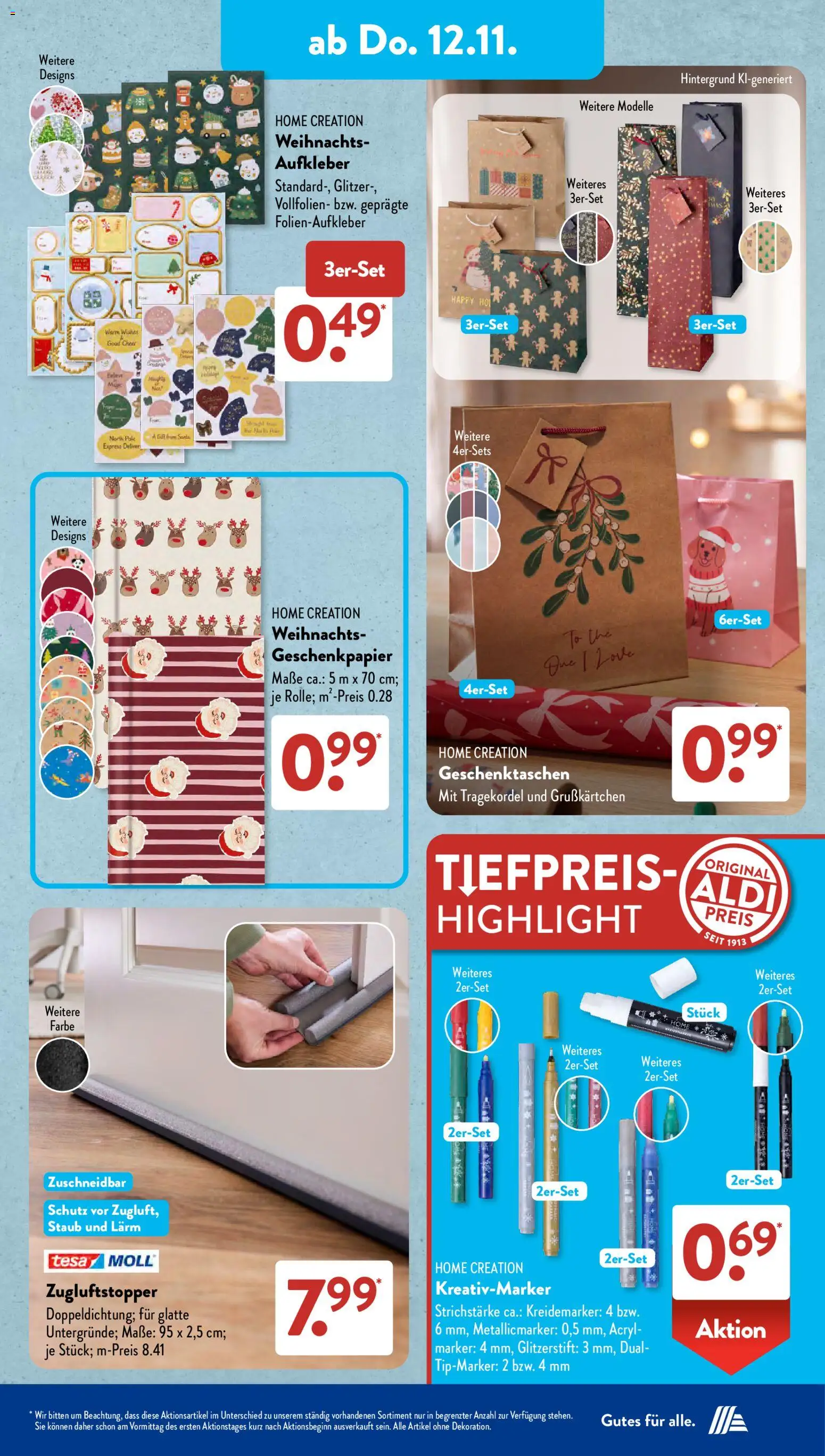 Vorschau von dem Prospekt des Geschäftes Aldi Süd, gültig ab dem 09.11.2026