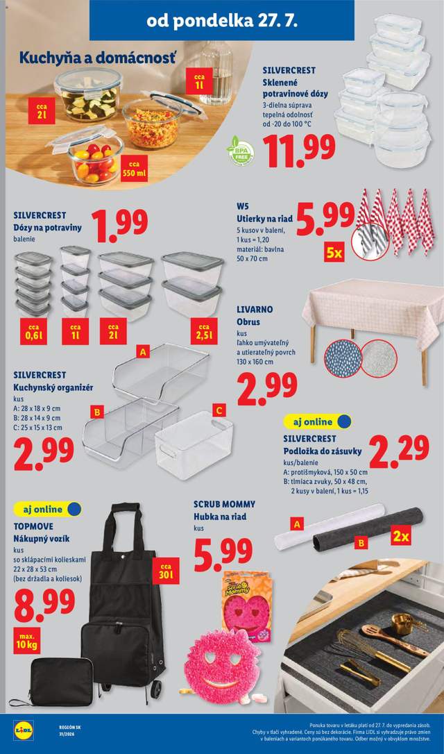 Nový Lidl leták od 27.07.