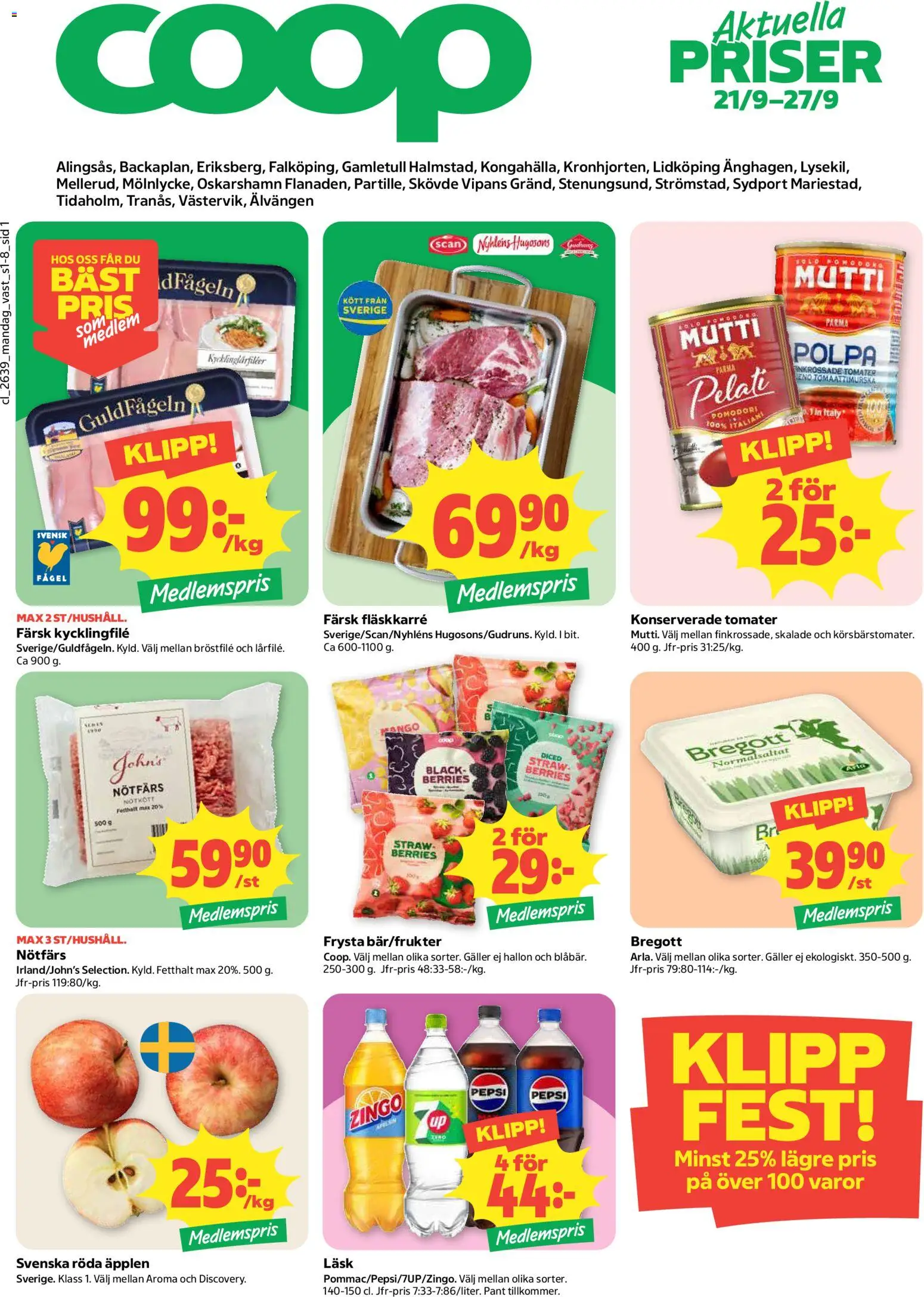 Förhandsgranska reklamblad Coop erbjudanden från butik Coop gäller från 21/09/2026