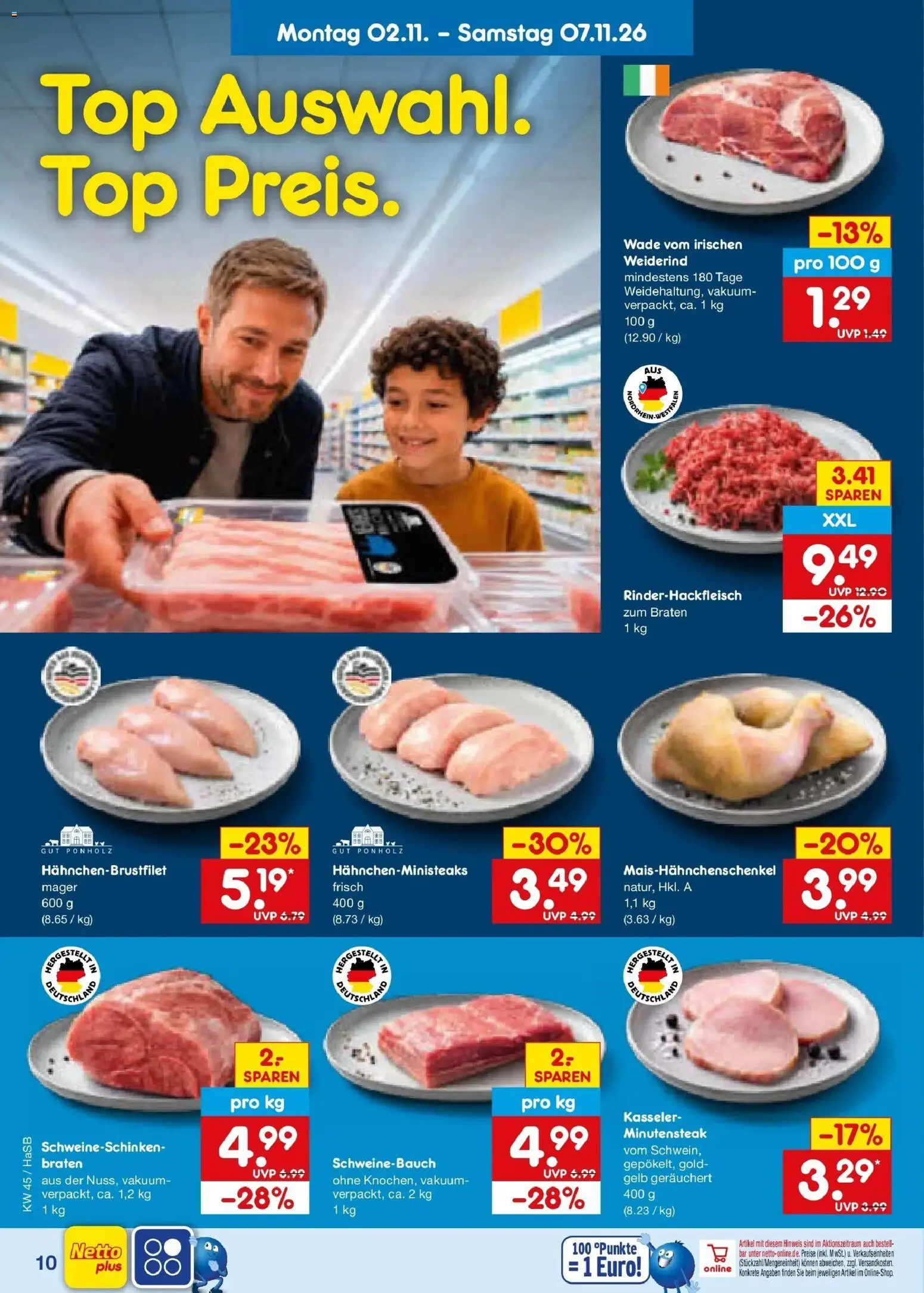 Vorschau von dem Prospekt des Geschäftes Netto Marken-Discount, gültig ab dem 02.11.2026 - Top, Schweinebauch