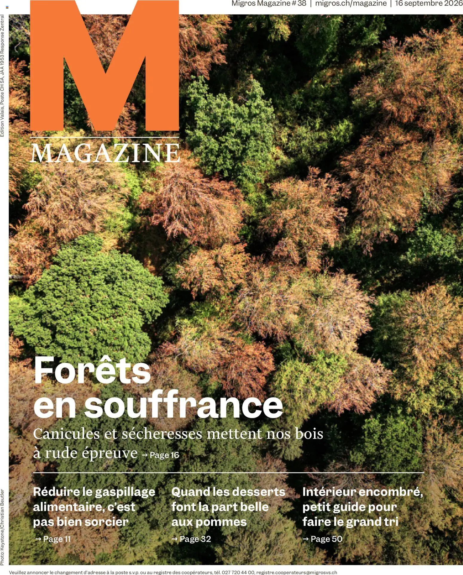 Vorschau des Merkblatts Migros aktionen Magazine FR vom Shop Migros gültig von 16.09.2026 bis 21.09.2026