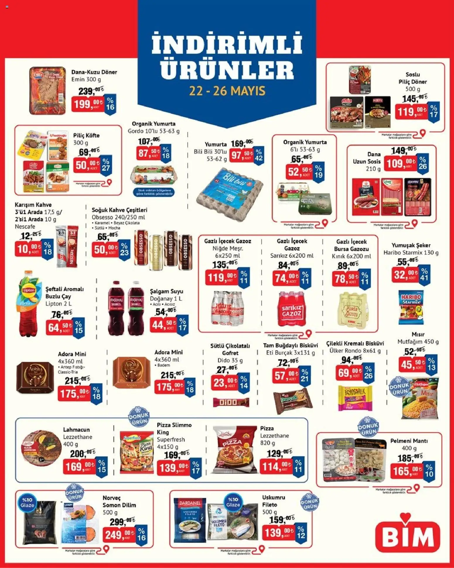 BİM BİM - İndirimli Ürünler 22.05.2026 - Broşürünün önizlemesi