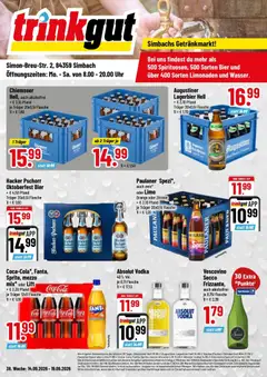 Vorschau von dem Prospekt des Geschäftes Trinkgut, gültig ab dem 14.09.2026