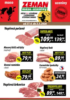 Náhled nabídky: Prodejny Zeman Prodejny Zeman leták platný od 27.04.2026