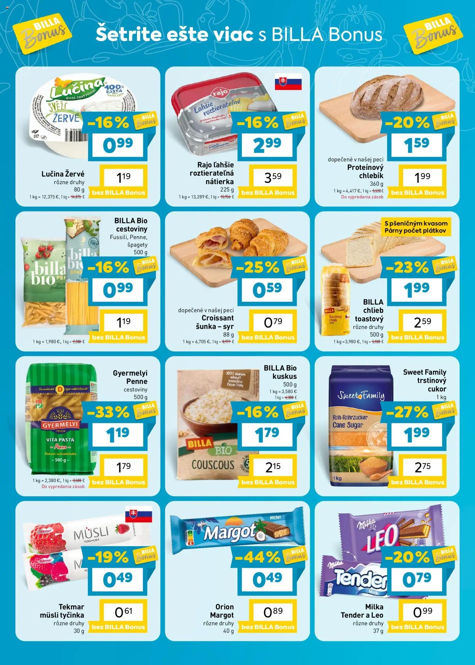 Náhľad Billa letáku platného od 09.09.2026 - Kinder, Raffaello, Kinder Bueno, Sušienky, BeBe Dobré ráno