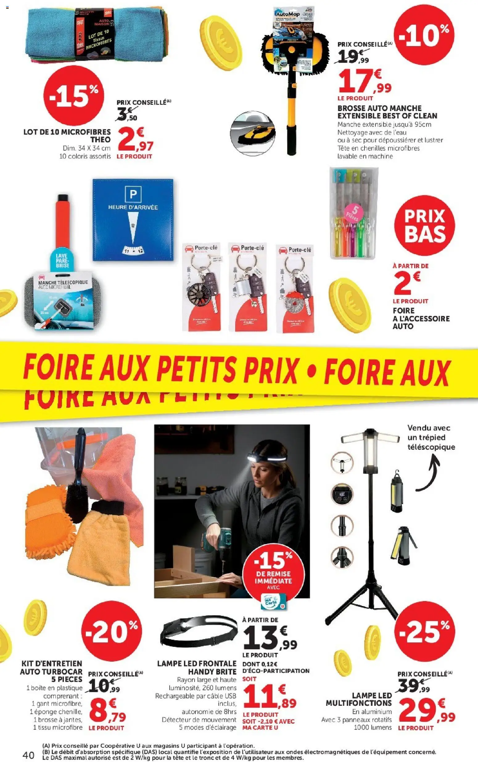 Prévisualisation de Hyper U catalogue du magasin Hyper U formulaire valide 08/09/2026 - Lampe, USB, lampe LED, Brosse, Câble, Câble USB