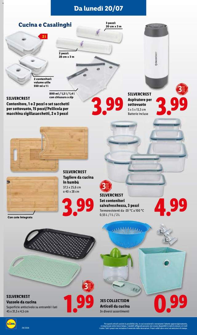 Nuovo volantino Lidl dal 16/07