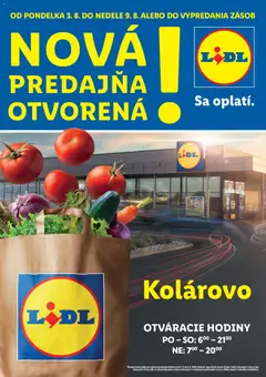 Náhľad Lidl letáku platného od 03.08.2026